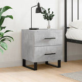 Bedside Cabinet Concrete Grey 40x35x47.5 cm Engineered Wood 827364