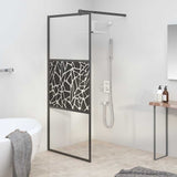 Shower walls Black 80 x 195 cm Glass and Aluminium 151880