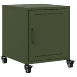 Bedside Cabinet Olive Green 36x39x43.5 cm Steel 846622
