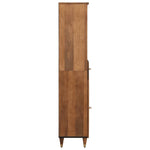 Bathroom Cabinet 38x33x160 cm Solid Wood Mango 358306