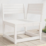 Garden Sofa Corner White 73x73x78 cm Solid Wood Pine 844665