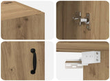 Wall-Mounted Cabinet 2 pcs Artisan Oak 69.5 x 34 x 90 cm 3394552