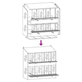 Chicken Nesting Box with 8 Compartments Galvanized Silver Metal 864350