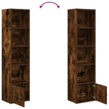 Bookcase Smoked Oak 31x24x127 cm Engineered Wood 860350