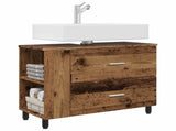 Bathroom Vanity Unit Old Wood 80 x 35 x 60 cm Engineered Wood 889393
