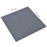 Fall Protection Tiles 18 pcs Rubber 50x50x3 cm Grey 3096597