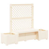 Garden Bench Kopenhagen White 173 x 49 x 135.5 cm PP 42041746