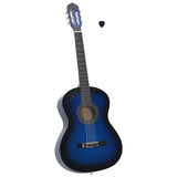 Classical Guitar for Beginner Blue 4/4 39" Basswood 70108