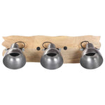 Industrial Wall Lamp Silver 68x23 cm E27 Mango Wood 320596