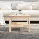 ZNTS Coffee Table 55x55x40 cm Solid Wood Pine 814269