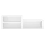 Shoe Cabinet High Gloss White 150x35x45 cm Engineered Wood 816914
