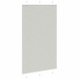 Pleated Blind Light Grey 120x200 cm Fabric Width 119.4 cm Polyester 4015368