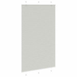ZNTS Pleated Blind Light Grey 120x200 cm Fabric Width 119.4 cm Polyester 4015368