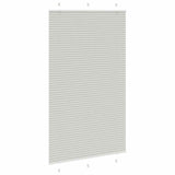 ZNTS Pleated Blind Light Grey 120x200 cm Fabric Width 119.4 cm Polyester 4015368