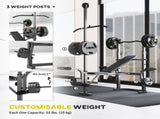 Multi-Exercise Adjustable Weight Bench with Bench Press Rack T3398P349265