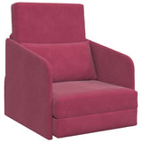 Sofa Bed Wine Red 65 x 80 x 83 cm Velvet 4106651