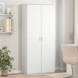 Highboard White 80x35x180 cm Engineered Wood 3276651