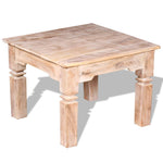 ZNTS Coffee Table Acacia Wood 60x60x45 cm 244052