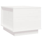 Coffee Table White 40x50x35 cm Solid Wood Pine 813411