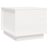 Coffee Table White 40x50x35 cm Solid Wood Pine 813411