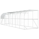Against Wall Chicken Coop Silver 800 x 200 x 215 cm 3434743