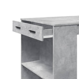 ZNTS Bar Table Concrete Grey 102x70x103.5 cm Engineered Wood 3309324