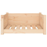 Dog Bed 65.5x50.5x28 cm Solid Pine Wood 821447