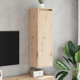 ZNTS Wall Cabinets 2 pcs 30x30x100 cm Solid Pinewood 813506