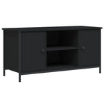 ZNTS TV Cabinet Black 100x40x50 cm Engineered Wood 832763