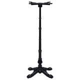 Bistro Table Leg Black 52x52x108 cm Cast Iron 325434