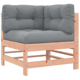 Corner Sofas with Cushions 2 pcs Solid Wood Douglas 825686