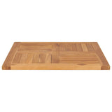 Table Top Teak Solid teak wood 70x70 cm Durable Table Top 48989