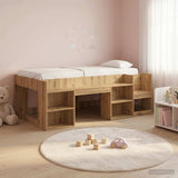 Kids'Bed Frame with Storage Artisan Oak 80 x 200 cm 3422602