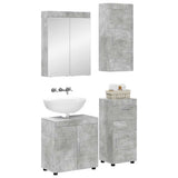 Bathroom Furniture Set TULUM 4 pcs Concrete Grey 3398047