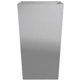 Garden Planter 45x45x75 cm Galvanised Steel 851104