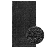 Rug ZIZUR Anthracite 80x150 cm Jute Look Indoor and Outdoor 4010329