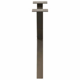 Coffee Table Legs X-Shaped 2 pcs Natural Steel 50x cm Steel 4012899