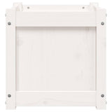 Garden Planter White 40x40x40 cm Solid Wood Pine 837406