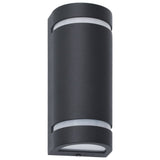 Outdoor Wall Lights 2 pcs 35 W Black Half-round 45649
