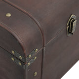 Treasure Chest with Latches Dark Brown 110x50x39.5 cm Plywood 4010550