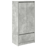 Cabinet with Drawer Concrete Grey 55.5x34x119.5 cm Engineered Wood 861646