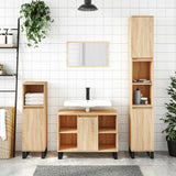 Bathroom Cabinet Sonoma Oak 80x33x60 cm Engineered Wood 831631