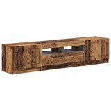5 Piece LED TV Cabinet Old Wood Engineered Wood 3417012