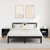 Bedside Cabinet with Drawer 2 pcs Black Oak 40 x 35 x 47.5 cm 882091
