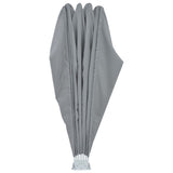 Collapsible Terrace Side Awning Grey 160 cm 44575