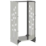 Firewood Rack 40x30x80 cm Stainless Steel 864223