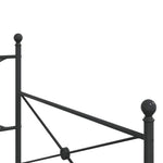 Day Bed without Mattress Black 107x203 cm Steel 4104671