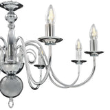 Chandelier Silver 8 x E14 Bulbs 281618