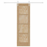 Sliding Door ORKDAL Brown 61 x 198.5 cm Solid Pine Wood 3333688