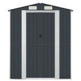 Garden Shed Anthracite 192x108x223 cm Galvanised Steel 319271